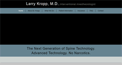 Desktop Screenshot of larrykroppmd.com