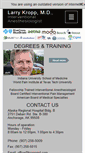 Mobile Screenshot of larrykroppmd.com