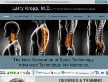 Tablet Screenshot of larrykroppmd.com